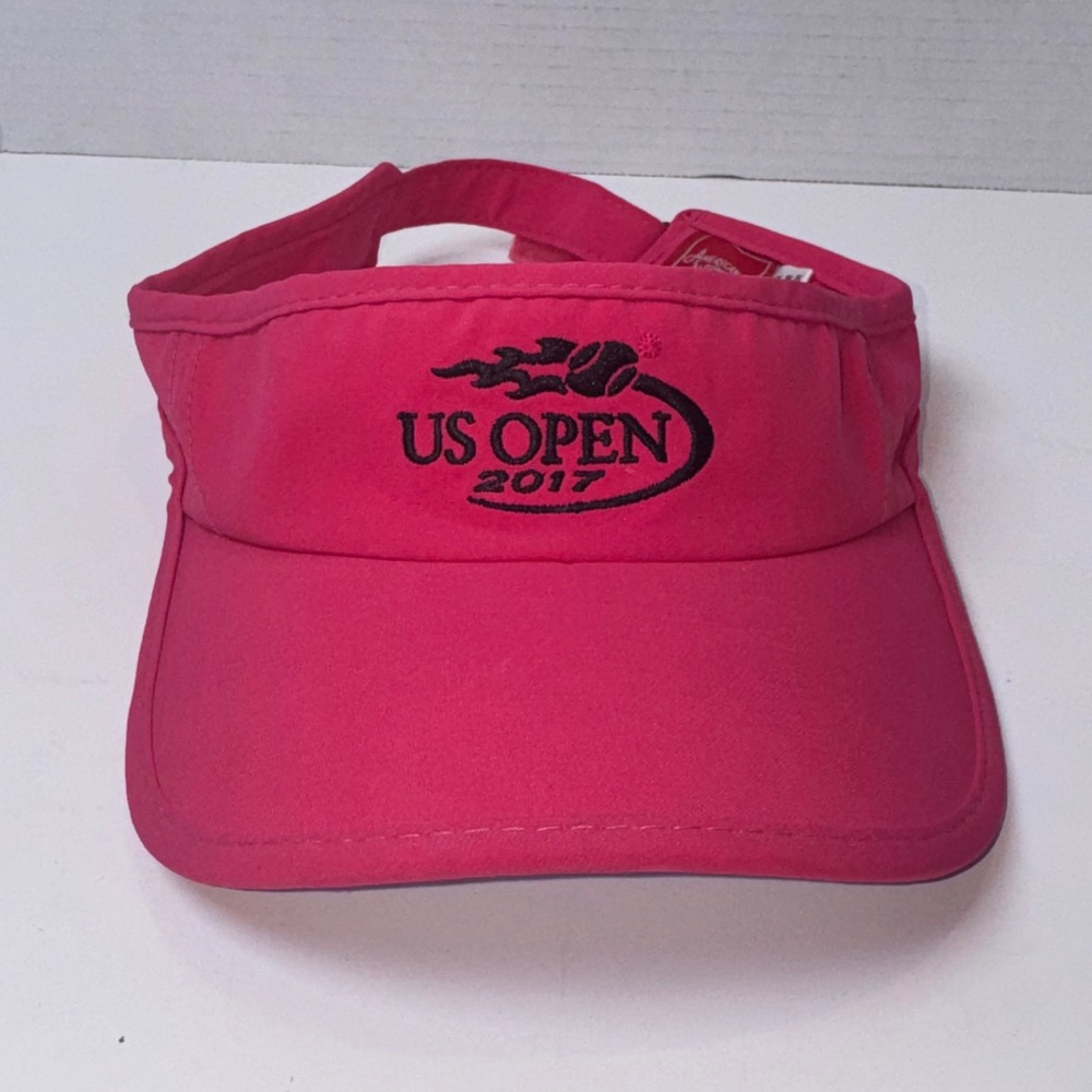 American Needle Visor Women OS Pink US Open 2017 Tennis Adjustable Hat